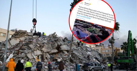 Jego narzeczona zginęła pod gruzami. Nagranie rozrywa serce