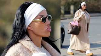 Dumna Katie Price prezentuje światu napompowane usta