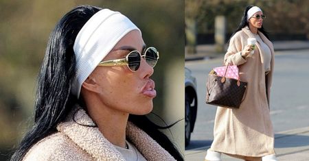 Dumna Katie Price prezentuje światu napompowane usta