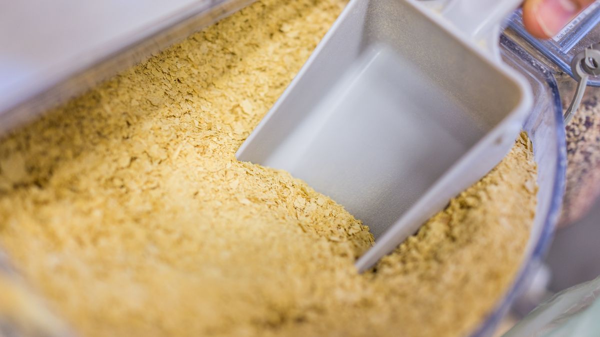Person scooping nutritional yeast from bulk section
Person scooping nutritional yeast from bulk section
krblokhin
Scooping, Protein, Ground - Culinary, Healthy Eating, Dieting, Vegetarian Food, Tofu, Vitamin B, Dry, Condiment, Yeast, Healthy Lifestyle, One Person, Yellow, Food And Drink, Macro, Close-up, Textured Effect, Human Hand, Spoon, b12, bulk, flakes, nutritional, Vegan Food, Bin/tub, Whole