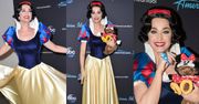 Infantylna Katy Perry w przebraniu Królewny Śnieżki