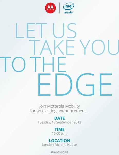 Zaproszenie na konferencję Motoroli i Intela | fot. androidpolice.com