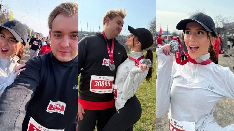 Roksana Węgiel i Kevin Mglej wystartowali w imprezie biegowej