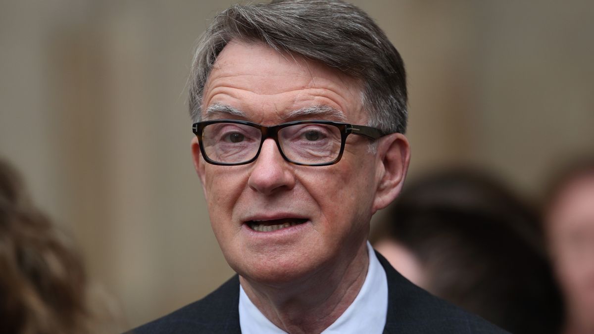 Lord Peter Mandelson leaves following a service of thanksgiving for the life and work of former Cabinet Secretary Lord Heywood, at Westminster Abbey, London. Picture date: Thursday June 20, 2019. (Photo by Yui Mok/PA Images via Getty Images)