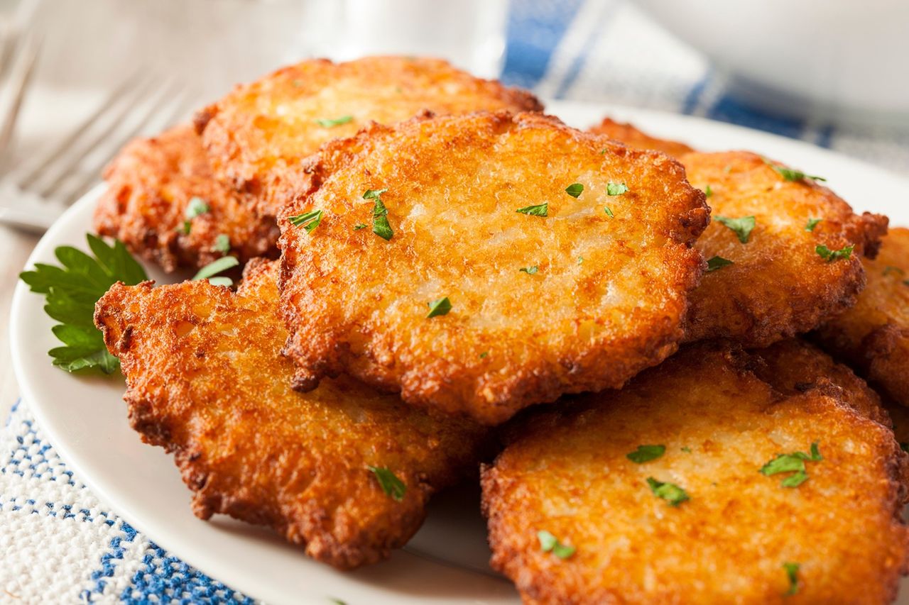 Placki ziemniaczane z serkiem wiejskim