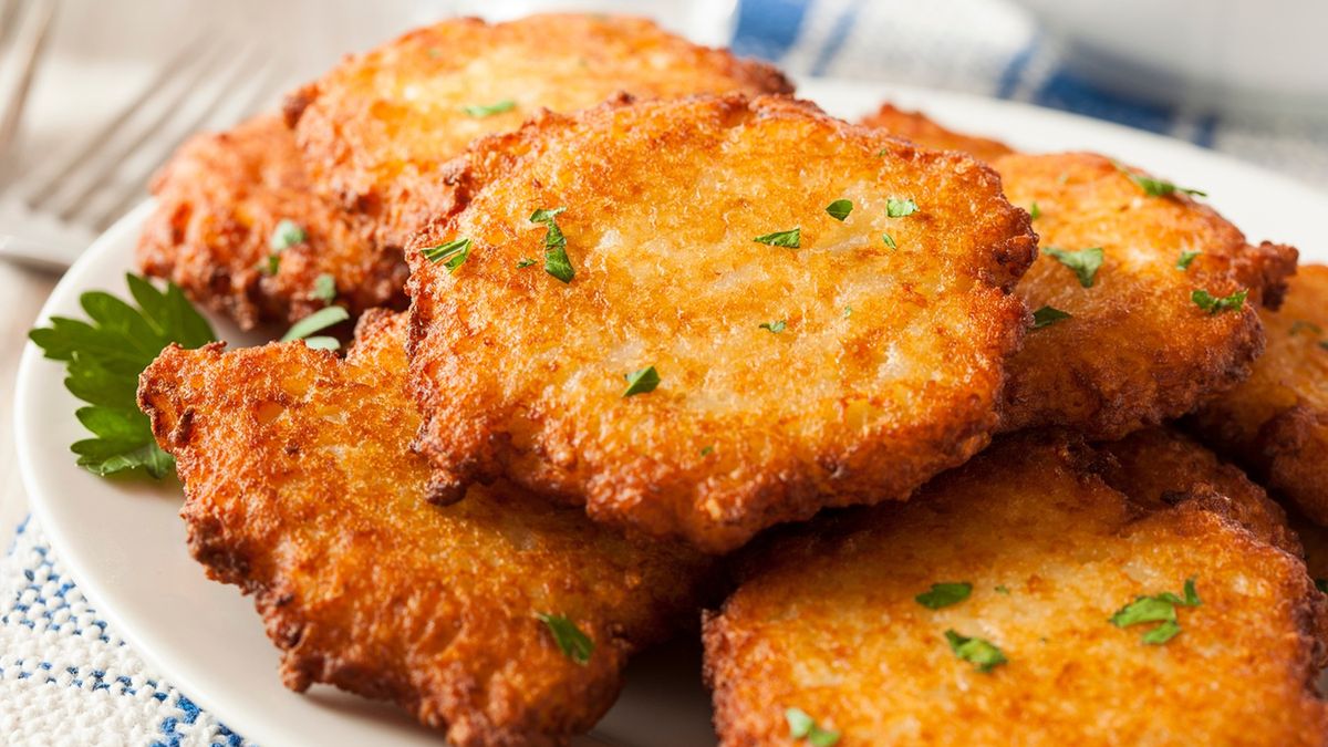 Placki ziemniaczane z serkiem wiejskim