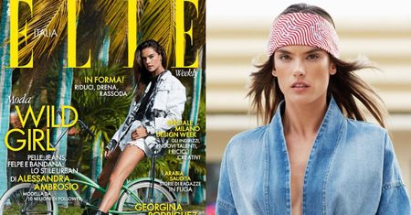 Alessandra Ambrosio prezentuje młodzieżowe trendy w sesji dla "Elle"