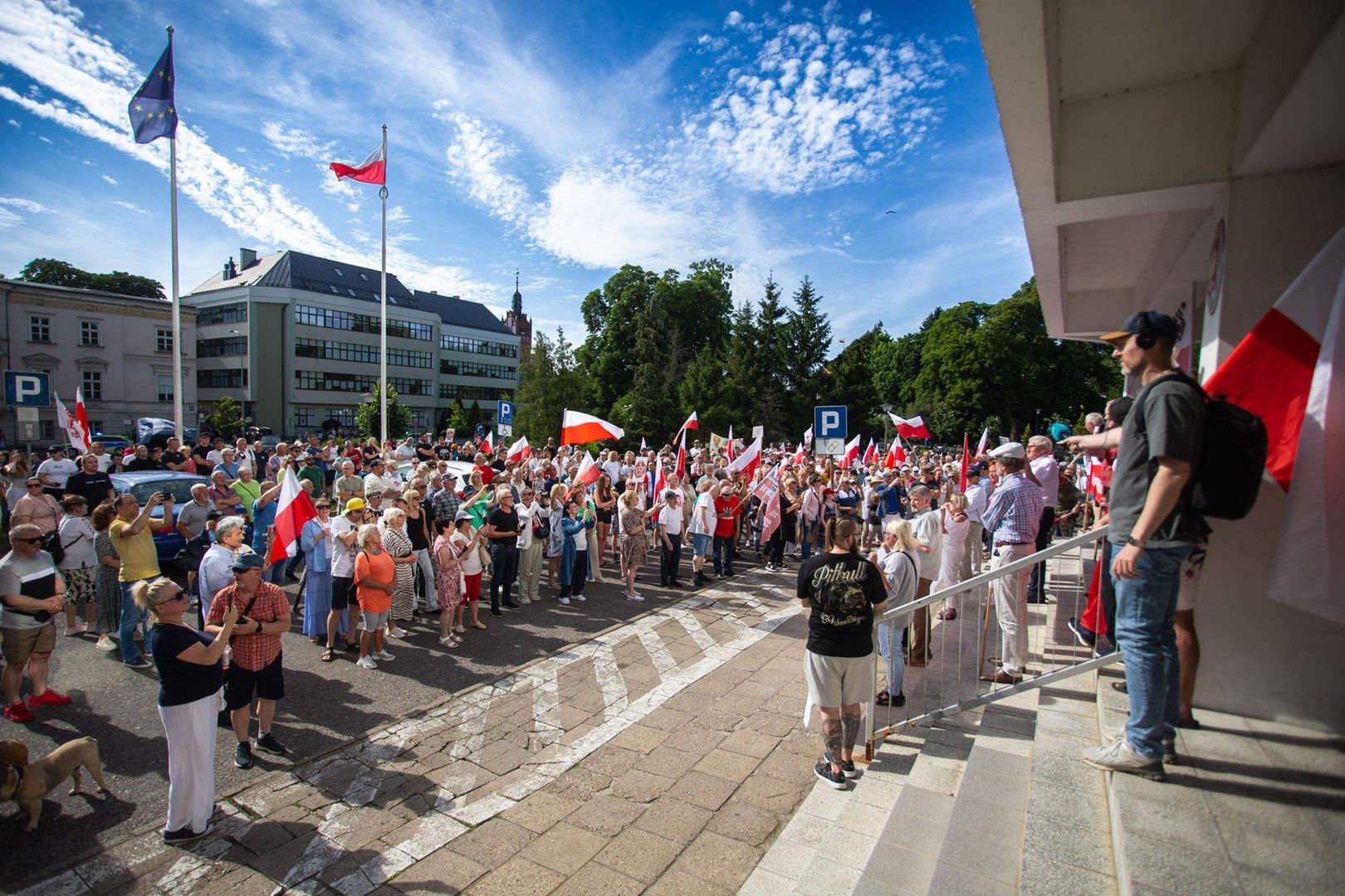 Marsz przeciwko masowej imigracji w Słupsku.