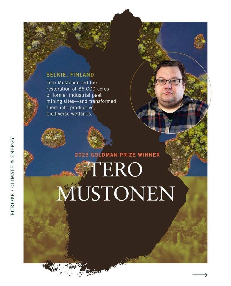 Tero Mustonen, zwcięzca "Zielonego Nobla"
