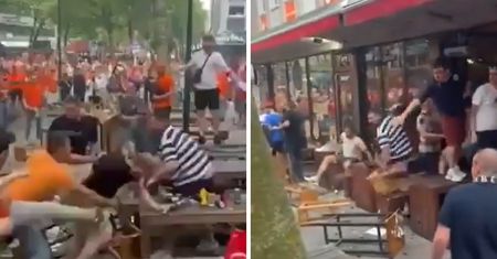 Bijatyka przed półfinałem Euro. Wideo niesie się po sieci