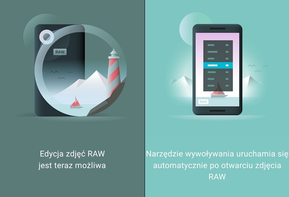 Snapseed 2.1 wprowadzenie RAW