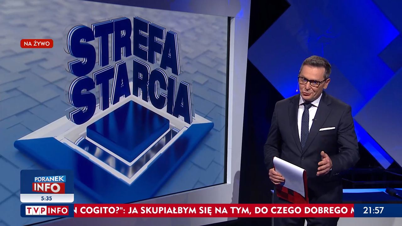 "Życzymy panu odwagi" - mówił uśmiechnięty prezenter