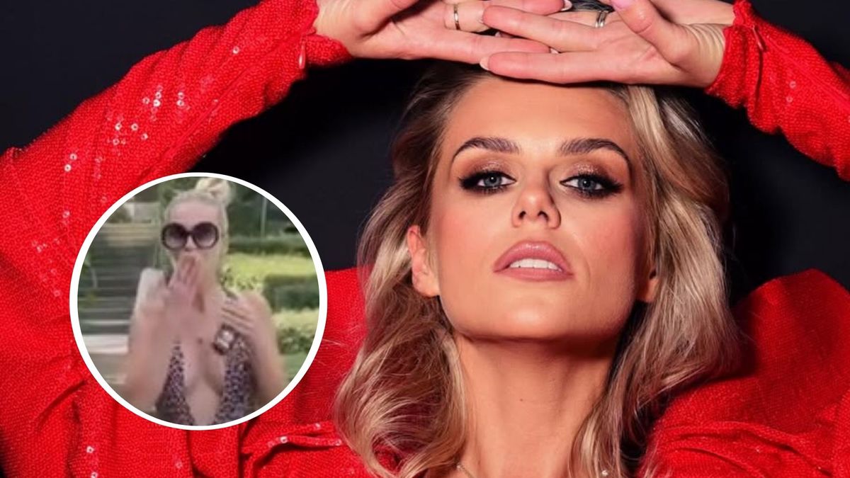 Żona Marcina Mroczka kokietuje w kusym stroju