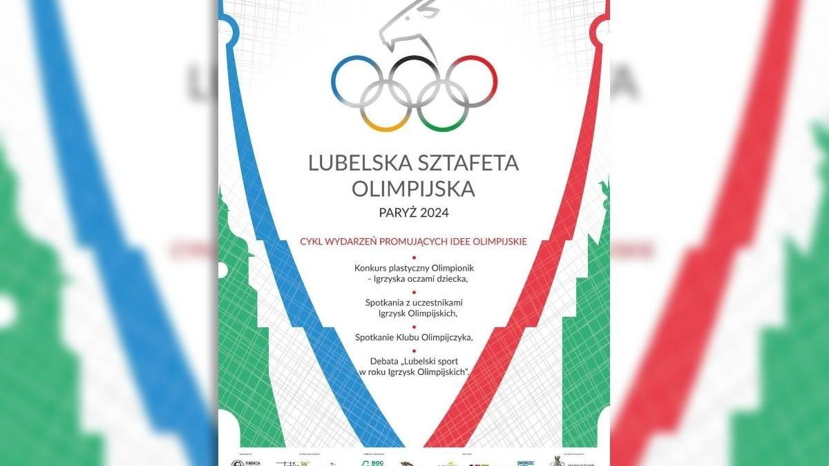 grafika lubelska sztafeta olimpijska