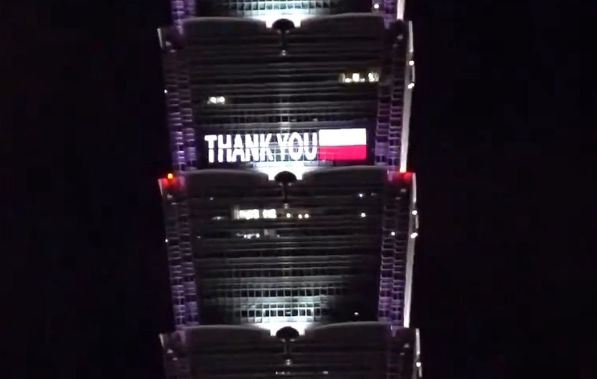 Tak podziękowali Polsce za pomoc. Niezwykły gest na Tajwanie