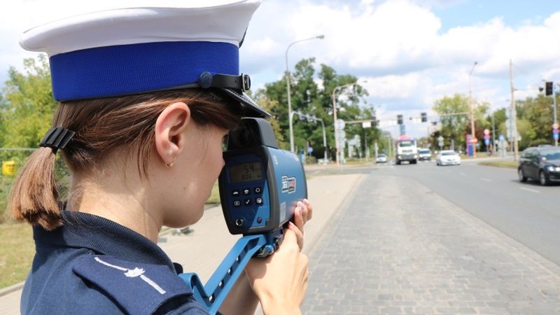 policja radar prędkość kontrola