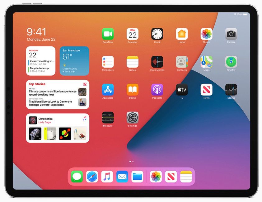 Widżety w iPadOS 14