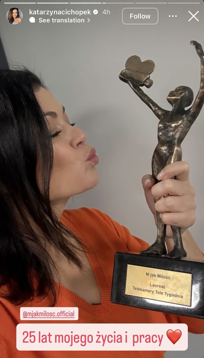 Niespodzianka dla Kasi Cichopek na planie "M jak Miłość"