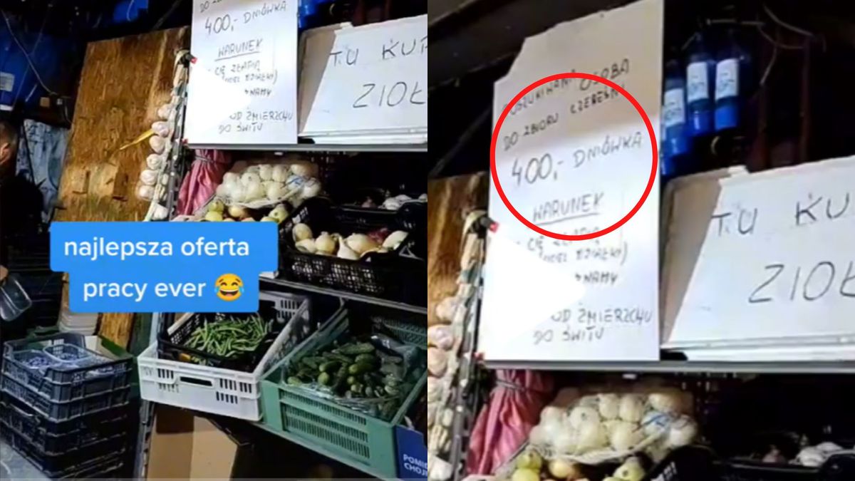 Na nadmorskim placu targowym pojawiło się nietypowe ogłoszenie