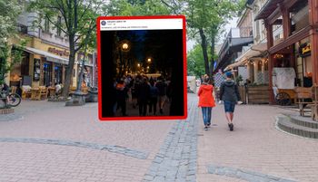 Punkt 22:00. Ujęcie z Krupówek. Komentarz zbędny