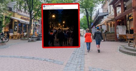 Punkt 22:00. Ujęcie z Krupówek. Komentarz zbędny