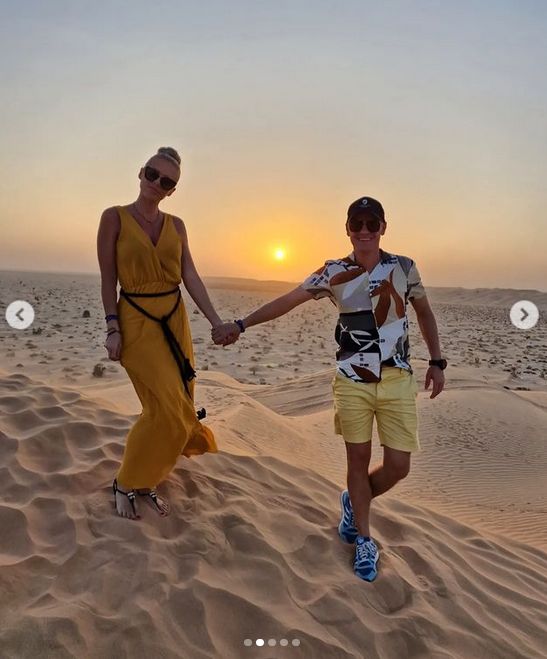 Marlena Muranowicz i Marcin Mroczek na wakacjach