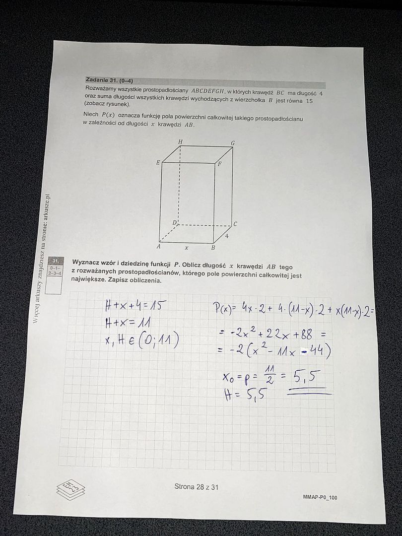 Matura 2025 z matematyki - rozwiązania i odpowiedzi do arkusza C