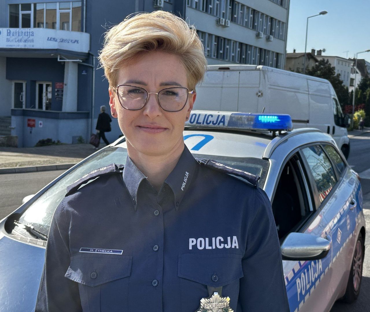 Monika Żymełka, oficer prasowa KMP w Lesznie