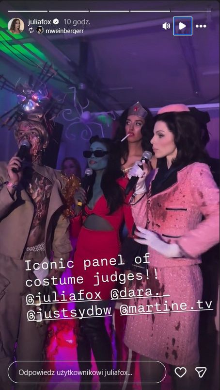 Julia Fox podczas imprezy Halloween 