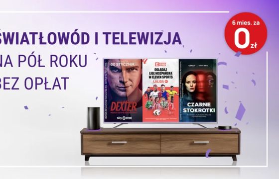 Internet i telewizja w Play pół roku za darmo