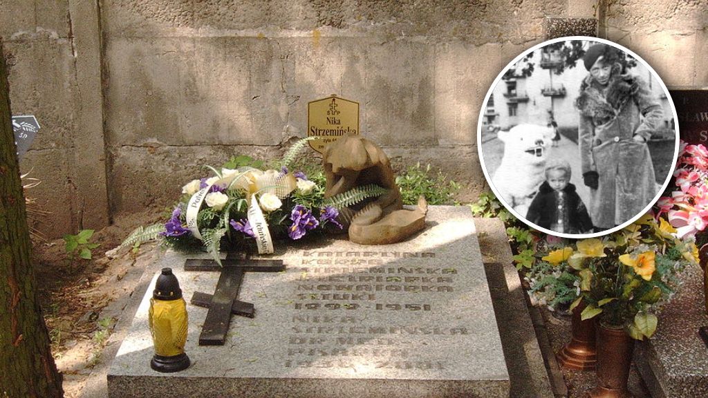 Grób Katarzyny Kobro i jej córki Niki