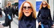 Celine Dion w płaszczu z trenem zadaje szyku na nowojorskiej ulicy. Piękna? (ZDJĘCIA)
