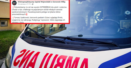 Pilny komunikat szpitala w Gorzowie Wlkp. Tak "bawią się" dzieci