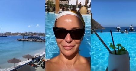 Joanna Przetakiewicz w końcu poleciała na Mykonos. Wkrótce zatańczy na stole? (ZDJĘCIA)