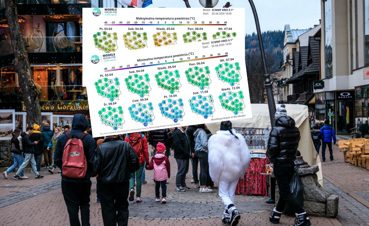 Piątek z wyraźnym ochłodzeniem. Miejscami spadnie deszcz