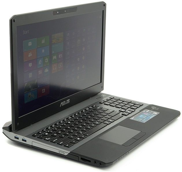 Asus G75VW laptop gamingowy widok system windows 8