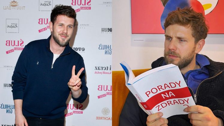 Antek Królikowski oddaje się lekturze pt. "Porady na zdrady 2"