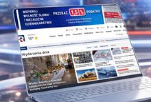 Serwis internetowy TV Republika, fot. mockupbro i chatgpt