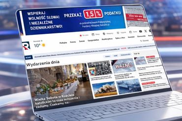 Serwis internetowy TV Republika, fot. mockupbro i chatgpt