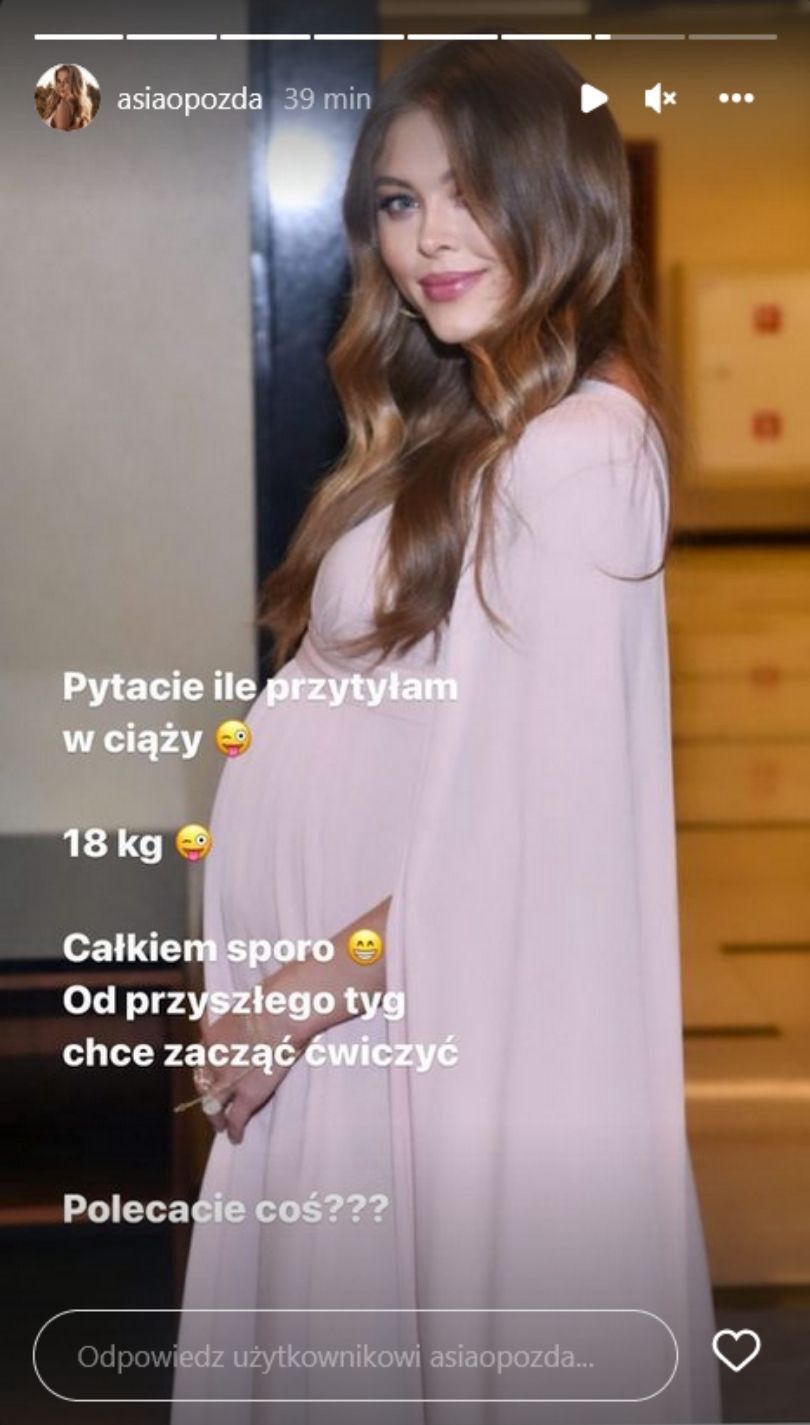 Joanna Opozda zdradza, ile przytyła w ciąży