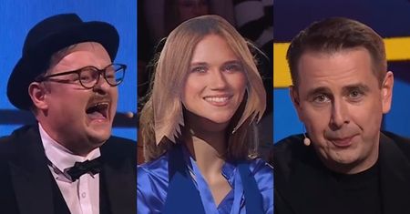 Internauci zarzucają kabareciarzom szerzenie HEJTU pod fragmentem skeczu z kartonową głową Kaczorowskiej: "DNO I WODOROSTY"