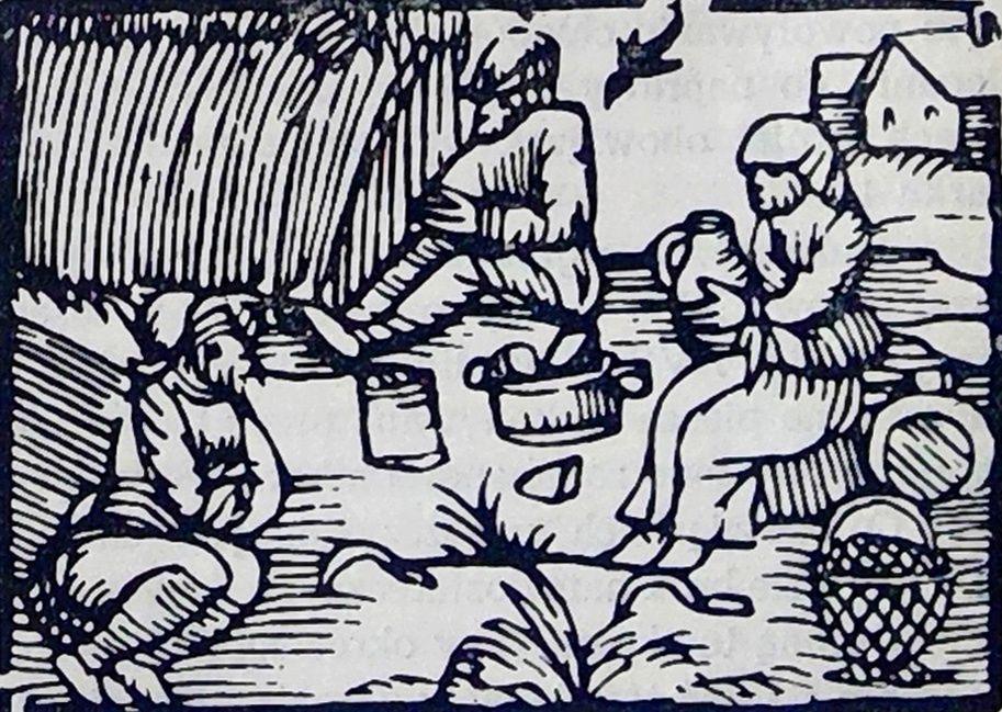 "Chłopi pracujący na swoim polu w nocy". Drzeworyt w zbiorach Muzeum Uniwersytetu Jagiellońskiego 