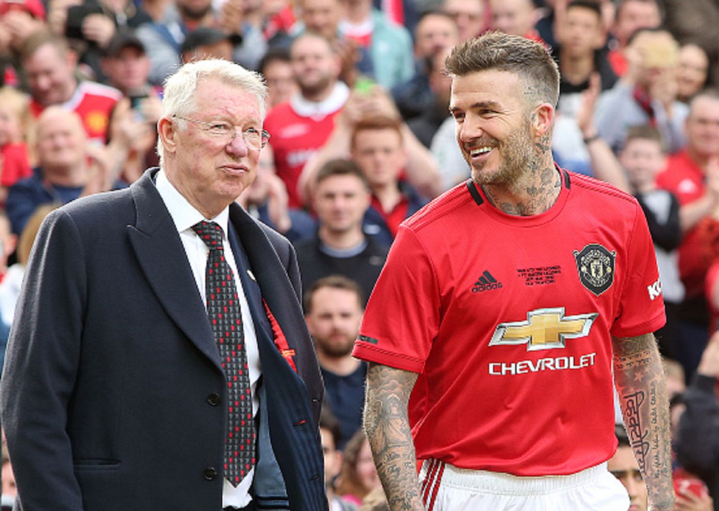 David Beckham i sir Alex Ferguson pogodzili się. Wspólnie obejrzeli mecz Euro 2020