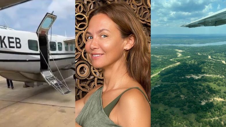 Kinga Rusin relacjonuje lot nad Nilem w Ugandzie