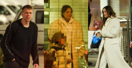 Ciężarna Marina Łuczenko z Wojtkiem Szczęsnym i Liamem "przyłapani" na lotnisku. Przylecieli do Polski PRYWATNYM ODRZUTOWCEM (ZDJĘCIA)