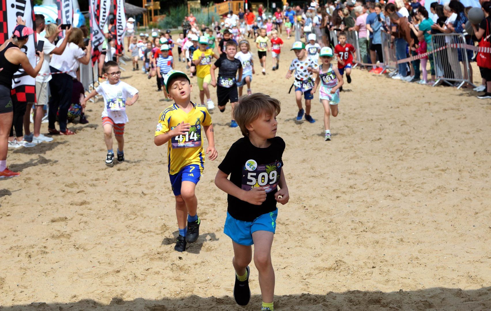 Bieg Trzech Plaż Junior na początek wakacji w Grudziądzu