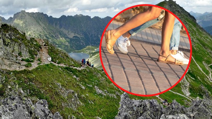 Niejeden zadrży na ten widok. W takim stroju zdobywają szczyty