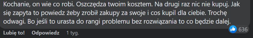 Internauci radzą: co zrobić z partnerem, który nie dokłada się do zakupów