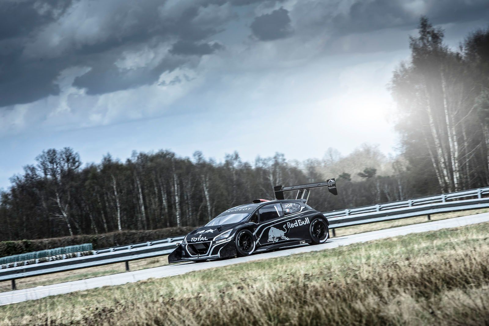 Sebastien Loeb performs during a run  in the first test track at the Peugeot test center in La FertÄÂÃÂ©-Vidame, France,  on April 18th, 2013 // Flavien Duhamel/Red Bull Content Pool // P-20130422-00366 // Usage for editorial use only // Please go to www.redbullcontentpool.com for further information. //