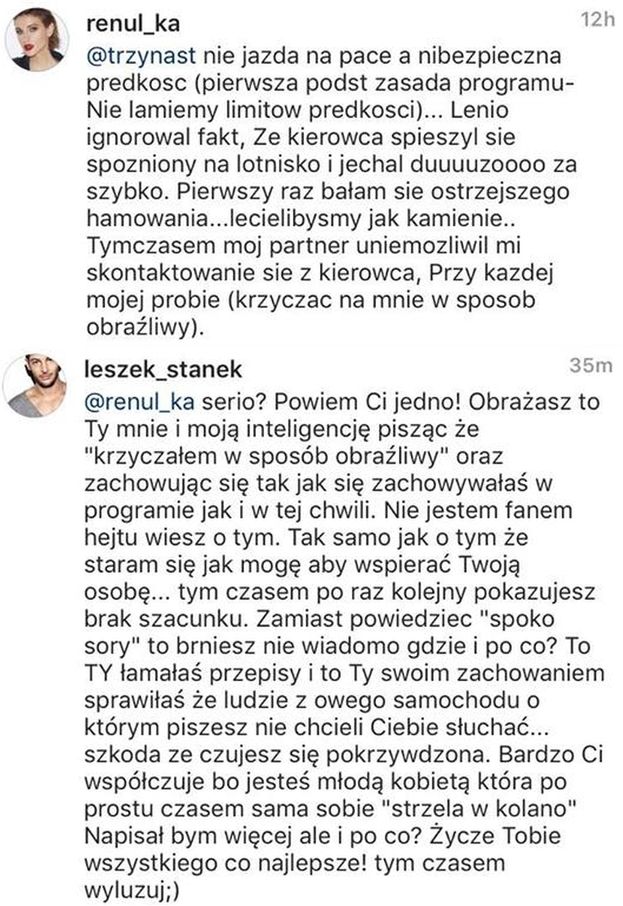 Stanek Odpowiada Renulce Obrażasz Mnie I Moją Inteligencję Po Raz